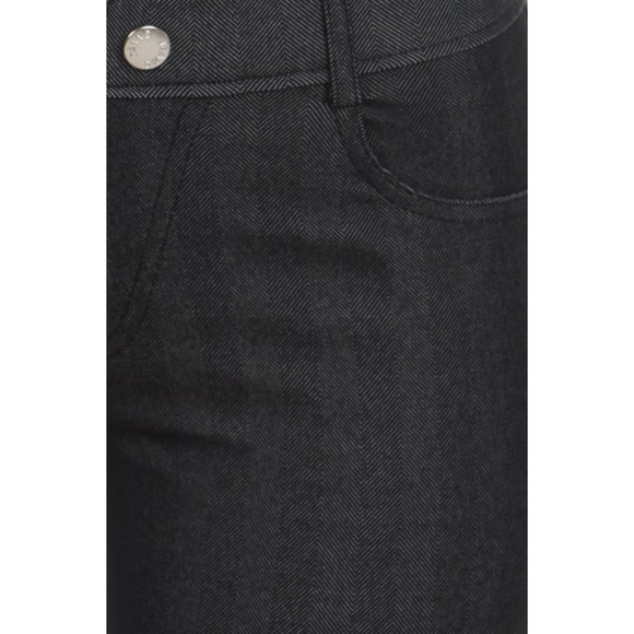 Women's Soft Stretchy Herringbone Skinny Jeggings - Picture 4 of 6